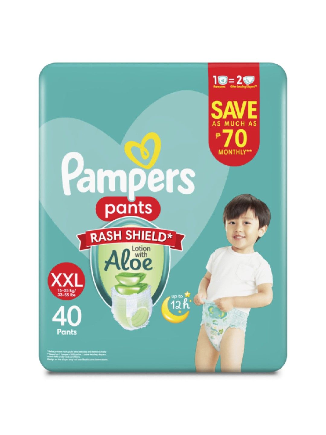 Pampers xxl store pants monthly pack